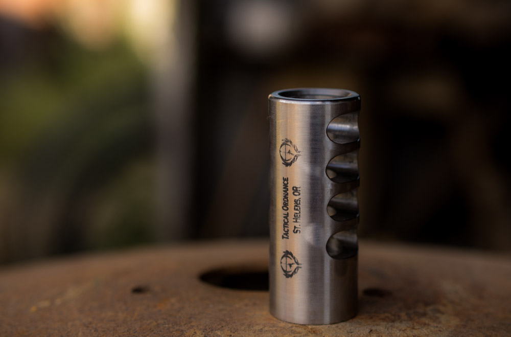 thumbnail image 2 of TACFUN .458 SOCOM Compact Shark Style Muzzle Brake - 5/8x32 Thread Pitch, Steel 2 of 5